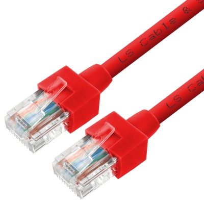LS전선 CAT.5E UTP 랜 케이블 1.5m (레드) NMX-LS515R