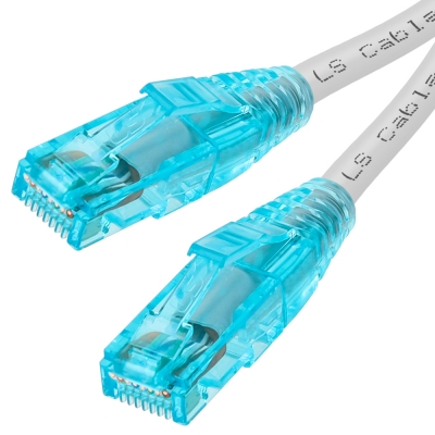 LS전선 CAT.6 UTP 랜 케이블 0.5m, 그레이 NMX-LS605G