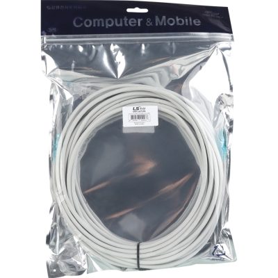 LS전선 CAT.6 UTP 랜 케이블 15m, 그레이 NMX-LS6150G